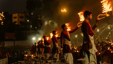 Ganga Aarti by the River