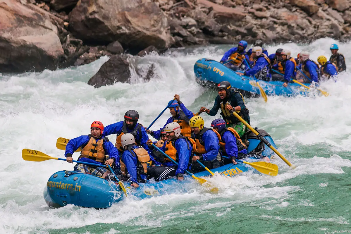 River rafting adventure on the Ganga at Atali Ganga
