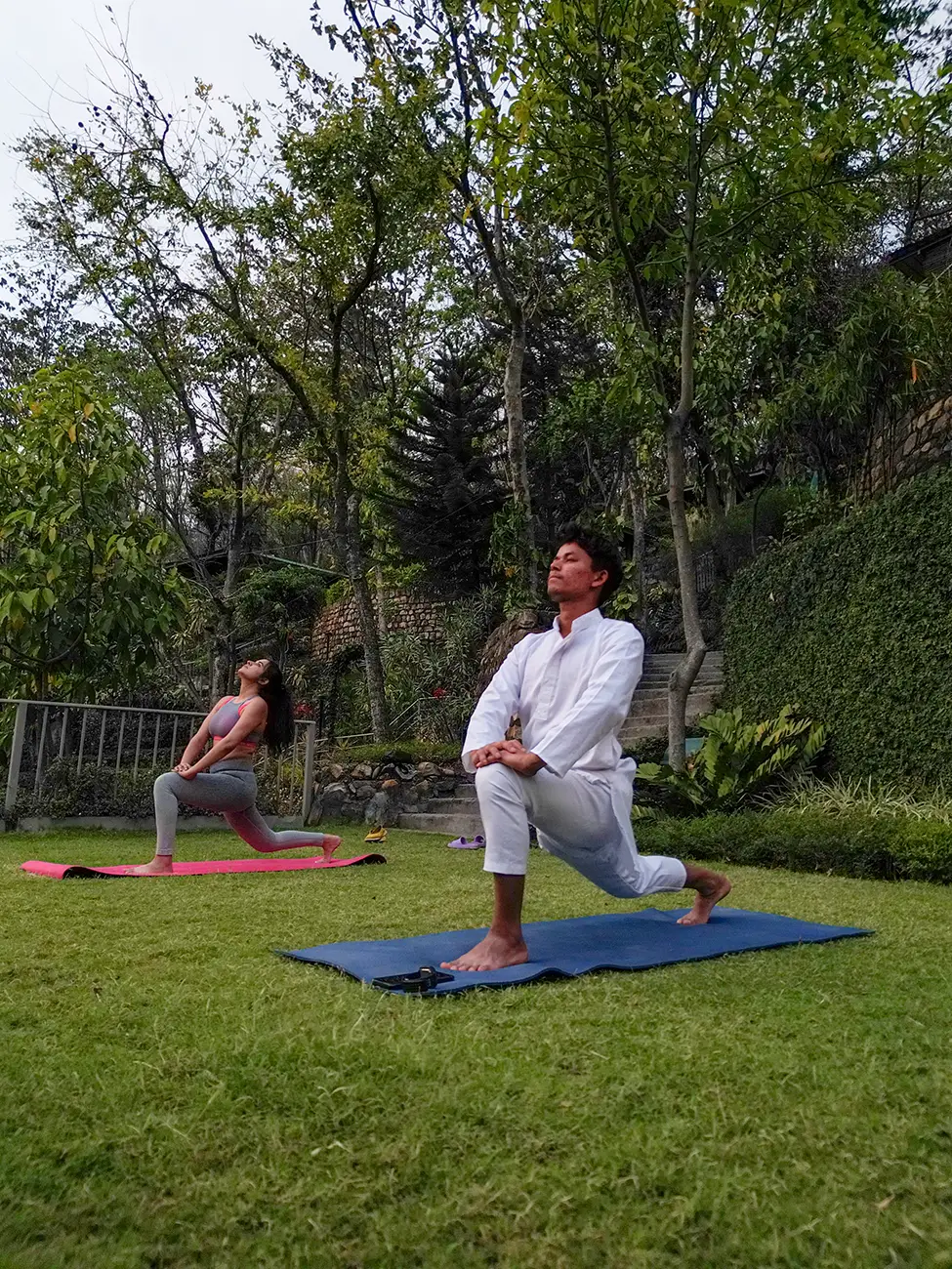 Yoga session at Atali Ganga